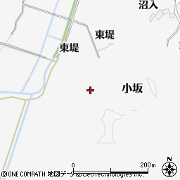 宮城県角田市小坂東堤周辺の地図