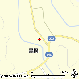 新潟県胎内市黒俣692周辺の地図