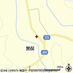 新潟県胎内市黒俣690周辺の地図