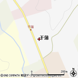宮城県刈田郡七ヶ宿町干蒲周辺の地図
