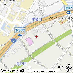 新潟県胎内市関沢71周辺の地図