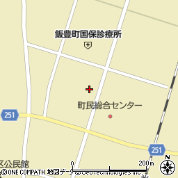 飯豊町役場　つばき保育園周辺の地図