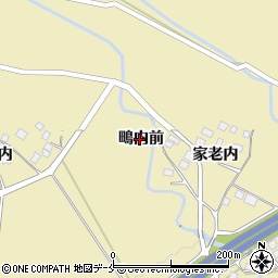 宮城県白石市福岡深谷鴫内前周辺の地図