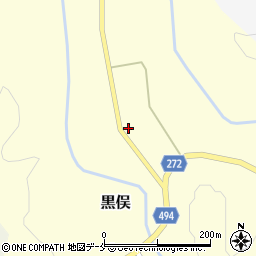 新潟県胎内市黒俣284周辺の地図