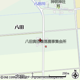 新潟県胎内市八田乙周辺の地図