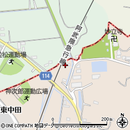 宮城県角田市神次郎中田1周辺の地図