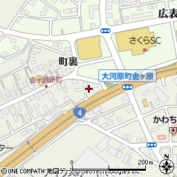 宮城県柴田郡大河原町金ケ瀬町104-6周辺の地図