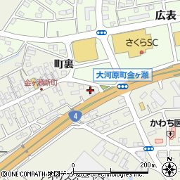 宮城県柴田郡大河原町金ケ瀬町104-8周辺の地図