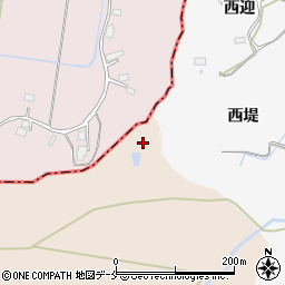 宮城県角田市神次郎毛利周辺の地図