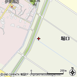 新潟県胎内市堀口周辺の地図