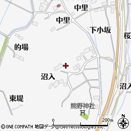 宮城県角田市小坂沼入25周辺の地図