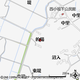 宮城県角田市小坂的場周辺の地図