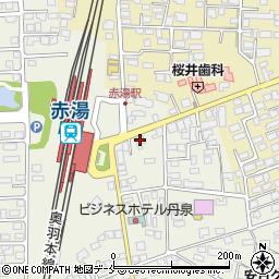 トヨタレンタリース山形赤湯駅前店周辺の地図