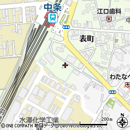 新潟県胎内市表町周辺の地図