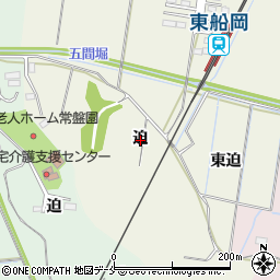 宮城県柴田郡柴田町上名生迫周辺の地図