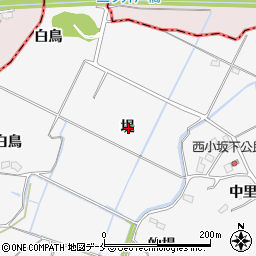 宮城県角田市小坂堤周辺の地図