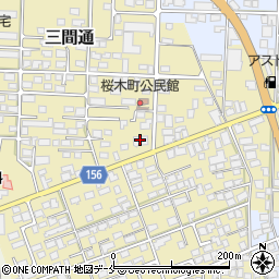 米沢信用金庫赤湯支店周辺の地図