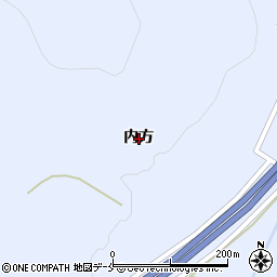 宮城県刈田郡蔵王町宮内方周辺の地図