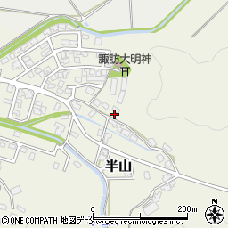 新潟県胎内市半山周辺の地図