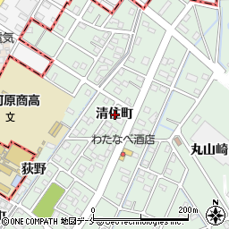 宮城県柴田郡柴田町船岡清住町周辺の地図