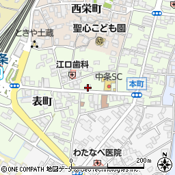 新潟県胎内市表町2-13周辺の地図