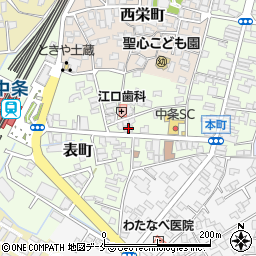 新潟県胎内市表町2-17周辺の地図