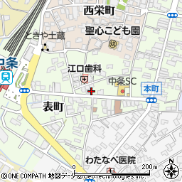 新潟県胎内市表町2-16周辺の地図