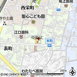 新潟県胎内市表町2-3周辺の地図
