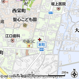 黒田屋菓子舗周辺の地図