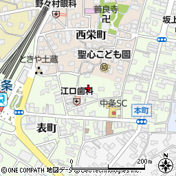 新潟県胎内市表町1-14周辺の地図