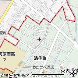 宮城県柴田郡柴田町船岡清住町32周辺の地図