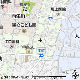 新潟縣信用組合中条支店周辺の地図