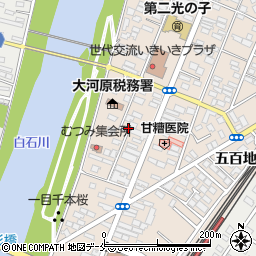 宮城県柴田郡大河原町大谷末広61-3周辺の地図