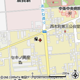 ローソン胎内西本町店周辺の地図