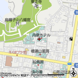 丹泉ホテル周辺の地図