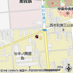 株式会社丸松斎藤商店　西中央給油所周辺の地図