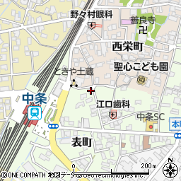 新潟県胎内市表町4-1周辺の地図