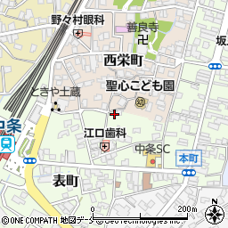 新潟県胎内市表町1-28周辺の地図