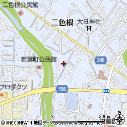 山形県南陽市二色根70周辺の地図