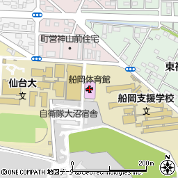 柴田町船岡体育館周辺の地図