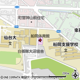 柴田町船岡体育館周辺の地図