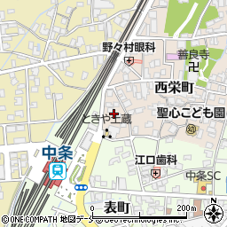 新潟県胎内市西栄町6周辺の地図