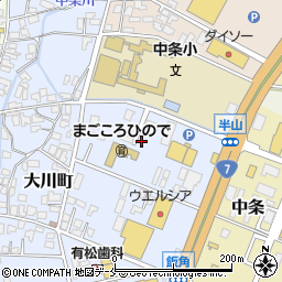 新潟県胎内市大川町周辺の地図