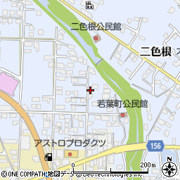 山形県南陽市二色根186周辺の地図