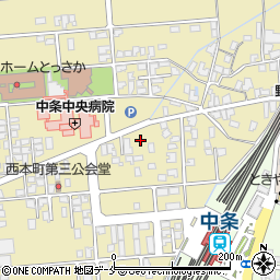 新潟県胎内市西本町周辺の地図