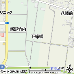 宮城県柴田郡柴田町船岡下横橋周辺の地図