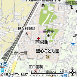 新潟県胎内市西栄町5-4周辺の地図