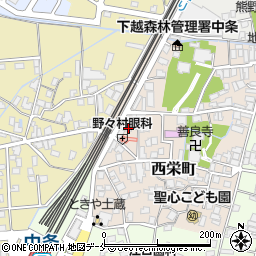 新潟県胎内市西栄町5-26周辺の地図