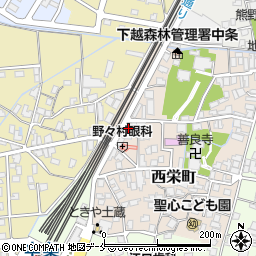 新潟県胎内市西栄町5-28周辺の地図