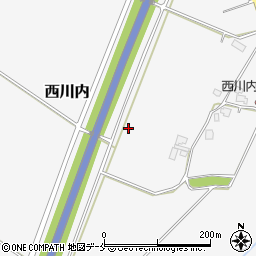 新潟県胎内市西川内周辺の地図